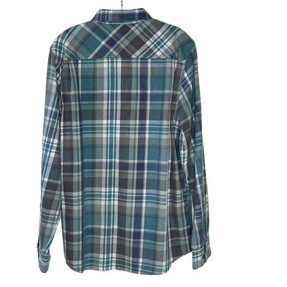 WEATHERPROOF Vintage Long Sleeve Button Down Plaid Flannel Men's Shirt Size L - Picture 4 of 16